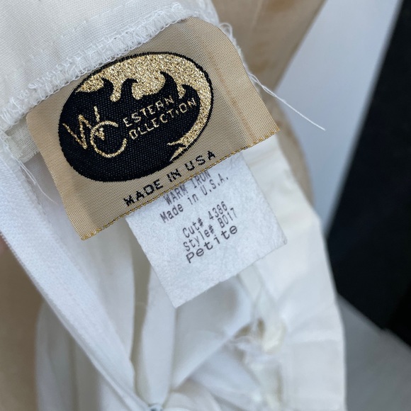 Vintage Western Collection fringe skirt white - Picture 7 of 8